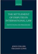9780198256694-0198256698-The Settlement of Disputes in International Law: Institutions and Procedures