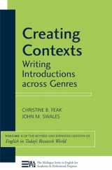 9780472034567-0472034561-Creating Contexts: Writing Introductions across Genres (Volume 3) (Michigan Series In English For Academic & Professional Purposes)