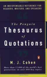 9780140514407-0140514406-The Penguin Thesaurus of Quotations (Reference)