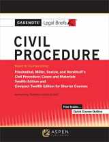 9781543803648-1543803644-Civil Procedure: Keyed to Courses Using Friedenthal, Miller, Sexton, and Hershkoff's Civil Procedure: Cases and Materials (Casenote Legal Briefs)