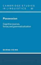 9780521550376-0521550378-Possession: Cognitive Sources, Forces, and Grammaticalization (Cambridge Studies in Linguistics, Series Number 83)