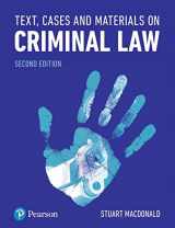 9781292219929-1292219920-Text Cases & Materials on Criminal Law