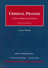 9781587789700-1587789701-Criminal Process: Cases, Comment, Questions -- 2005 Supplement