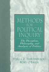 9780136755623-0136755623-Methods for Political Inquiry: The Discipline, Philosophy and Analysis of Politics