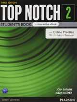 9780137332335-0137332335-Top Notch Level 2 Student's Book & eBook with with Online Practice, Digital Resources & App