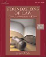 9780766835825-0766835820-FOUNDATIONS OF LAW:CASES, COMMENTARY & ETHICS 3E
