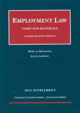 9781609302290-160930229X-Employment Law, Cases and Materials,7th Concise, 2012 Supplement (University Casebook)