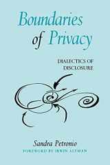 9780791455166-0791455165-Boundaries of Privacy: Dialectics of Disclosure (Suny Series in Communication Studies)