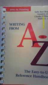 9781559340250-1559340258-Writing from A to Z: The Easy-To-Use Reference Handbook