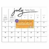 9781643326924-1643326929-TF Publishing Black & White Script Large 17 x 22 Desk Pad Monthly Blotter Calendar (July 2020 - June 2021)