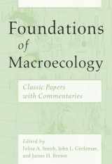 9780226115474-022611547X-Foundations of Macroecology: Classic Papers with Commentaries