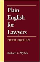 9780110000015-0110000013-Plain English for Lawyers; 5th (fifth edition)