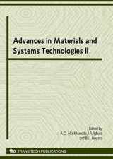 9780878493371-0878493379-Advances in Materials and Systems Technologies II: Selected, Peer Reviewed Papers from the International Conference on Engineering Research and ... of Benin, Nigeria During April 15 --17, 2008