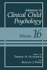 9780306445521-0306445522-Advances in Clinical Child Psychology (Advances in Clinical Child Psychology, 16)