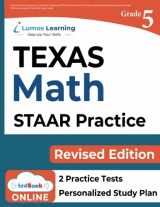 9781949855241-1949855244-State of Texas Assessments of Academic Readiness (STAAR) Test Practice: 5th Grade Math Practice Workbook and Full-length Online Assessments: Texas Test Study Guide (STAAR Redesign by Lumos Learning)