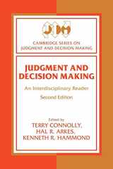 9780521626026-0521626021-Judgment and Decision Making: An Interdisciplinary Reader (Cambridge Series on Judgment and Decision Making)