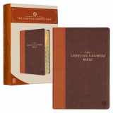 9781776370412-1776370414-The Spiritual Growth Bible, Study Bible, NLT - New Living Translation Holy Bible, Faux Leather, Chocolate Brown/Ginger