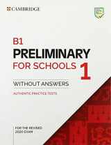 9781108718356-1108718353-B1 Preliminary for Schools 1 for the Revised 2020 Exam Student's Book without Answers (PET Practice Tests)