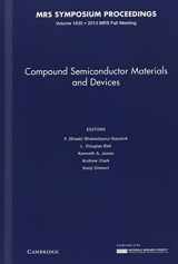 9781605116129-1605116122-Compound Semiconductor Materials and Devices: Volume 1635 (MRS Proceedings)