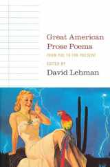9780743243506-0743243501-Great American Prose Poems: From Poe to the Present