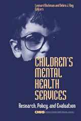 9780803973497-0803973497-Children′s Mental Health Services: Research, Policy, and Evaluation (Children′s Mental Health Services Annuals)