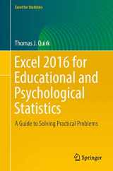 9783319397191-3319397192-Excel 2016 for Educational and Psychological Statistics: A Guide to Solving Practical Problems (Excel for Statistics)