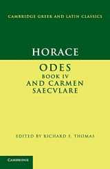 9780521587662-0521587662-Horace: Odes IV and Carmen Saeculare (Cambridge Greek and Latin Classics)