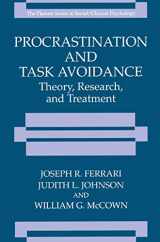 9780306448423-0306448424-Procrastination and Task Avoidance: Theory, Research, and Treatment (The Springer Series in Social Clinical Psychology)