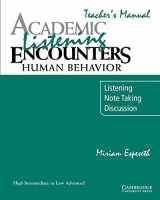 9780521578202-0521578205-Academic Listening Encounters: Human Behavior Teacher's Manual: Listening, Note Taking, and Discussion (Academic Encounters)