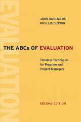 9780787979027-0787979023-The ABCs of Evaluation: Timeless Techniques for Program and Project Managers
