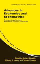 9780521871549-0521871549-Advances in Economics and Econometrics: Volume 3: Theory and Applications, Ninth World Congress (Econometric Society Monographs, Series Number 43)