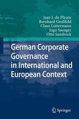 9783540711865-3540711864-German Corporate Governance in International and European Context