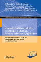 9783030775919-3030775917-Information and Communication Technologies in Education, Research, and Industrial Applications (Communications in Computer and Information Science)