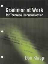 9780135062722-0135062721-Grammar At Work for Technical Communication