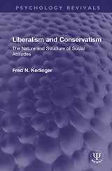 9781032149820-1032149825-Liberalism and Conservatism (Psychology Revivals)