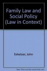 9780297774075-0297774077-Family law and social policy (Law in context)