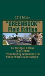 9781557019547-1557019541-2018 Greenbook Standard Specifications for Public Works Field Book