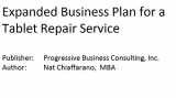 9781628671353-1628671351-Expanded Business Plan for a Tablet Repair Service