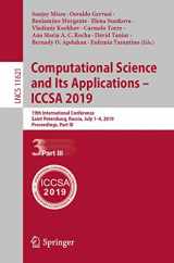 9783030243012-303024301X-Computational Science and Its Applications – ICCSA 2019: 19th International Conference, Saint Petersburg, Russia, July 1–4, 2019, Proceedings, Part ... Computer Science and General Issues)