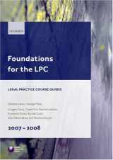 9780199212156-0199212155-Foundations for the LPC Legal Practice Course Guides 2007 - 2008
