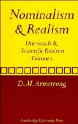 9780521217415-0521217415-Nominalism And Realism: Universals And Scientific Realism