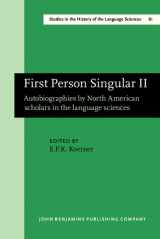 9781556193569-1556193564-First Person Singular II: Autobiographies by North American scholars in the language sciences (Studies in the History of the Language Sciences)