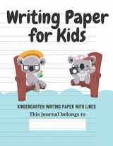9781661213824-1661213820-Writing Paper for Kids - Kindergarten writing paper with lines: Writing Paper for kids with Dotted Lined | 8.5x11 Handwriting Paper | Koala Theme