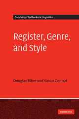 9780521860604-0521860601-Register, Genre, and Style (Cambridge Textbooks in Linguistics)