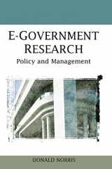 9781599049137-1599049139-E-Government Research: Policy and Management