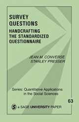 9780803927438-0803927436-Survey Questions: Handcrafting the Standardized Questionnaire (Quantitative Applications in the Social Sciences)