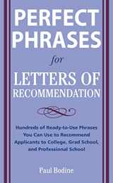 9780071626545-0071626549-Perfect Phrases for Letters of Recommendation (Perfect Phrases Series)