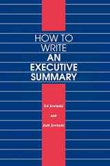 9780776602721-0776602721-How to Write an Executive Summary (NONE)