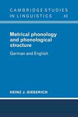 9780521106078-0521106079-Metrical Phonology and Phonological Structure: German and English (Cambridge Studies in Linguistics, Series Number 43)