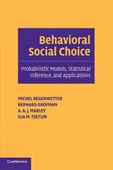 9780521536660-0521536669-Behavioral Social Choice: Probabilistic Models, Statistical Inference, and Applications